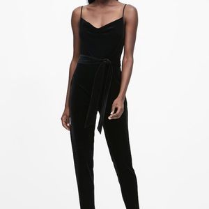 NWT Banana Republic Cowl Neck Velvet Jumpsuit